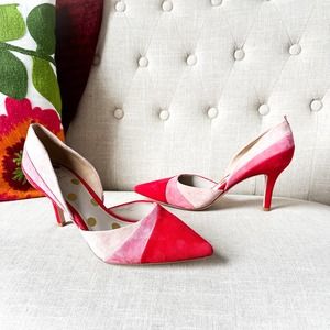 BODEN Henrietta Courts Pink and Red Pumps size 10.5 / 41